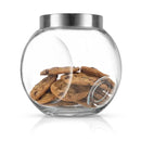 All-Sides Cookie Jar with Airtight Metal Lid, Set of 2
