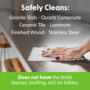 Table Bussers® Natural All-Purpose Cleaning Wipes | Compostable Cloth | Portable Dispensing Bucket