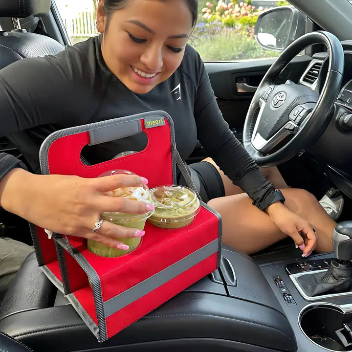 Reusable Drink Carriers, 4 & 6-Cup, Collapsible