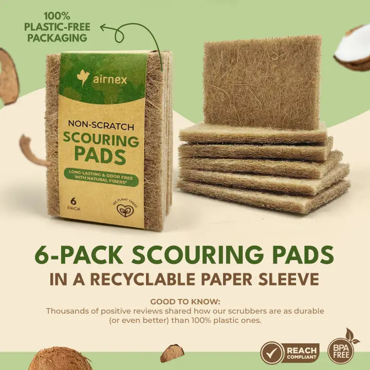 Eco Friendly Sponges For Cleaning - 2 Pack Dish Sponges