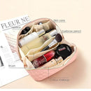 Vegan Leather Makeup Bag Solid Bag