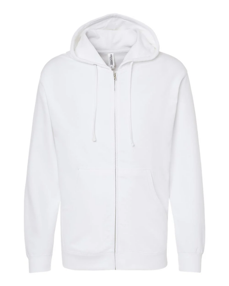Midweight Full-Zip Hooded Sweatshirt