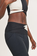 Split Twisted Highwaist Leggings - OutletSavings