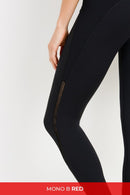 Zig-Zag Wraparound Perforated Highwaist Leggings - OutletSavings
