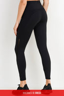 Zig-Zag Wraparound Perforated Highwaist Leggings - OutletSavings