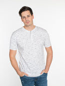 MEN'S HENLEY SHORT SLEEVE T-SHIRT - OutletSavings