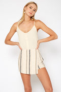 BELLATRIX STRIPE SHIRTED SHORT