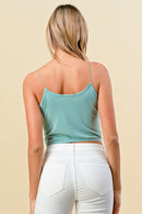 WAIST BAND BUNGEE STAP CAMI TOP