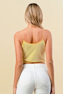 WAIST BAND BUNGEE STAP CAMI TOP