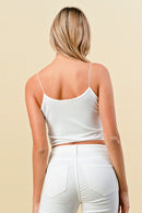 WAIST BAND BUNGEE STAP CAMI TOP