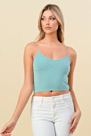 WAIST BAND BUNGEE STAP CAMI TOP