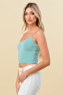 WAIST BAND BUNGEE STAP CAMI TOP