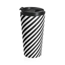Zebra Patterned Stainless Steel Travel Mug - OutletSavings