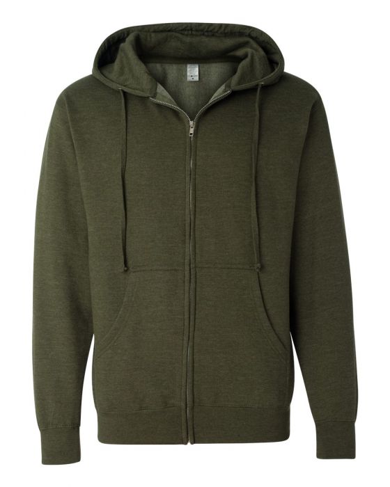 Independent Trading Co. - Midweight Full-Zip Hooded Sweatshirt - OutletSavings