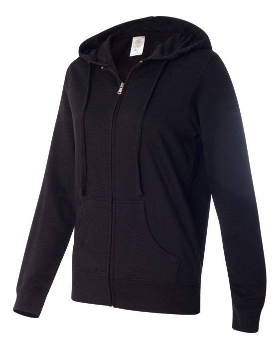 Independent Trading Co. - Lightweight Full-Zip Hooded Sweatshirt - OutletSavings