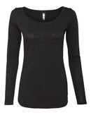 Women’s Triblend Long Sleeve Scoop - Next Level - OutletSavings