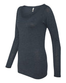 Women’s Triblend Long Sleeve Scoop - Next Level - OutletSavings