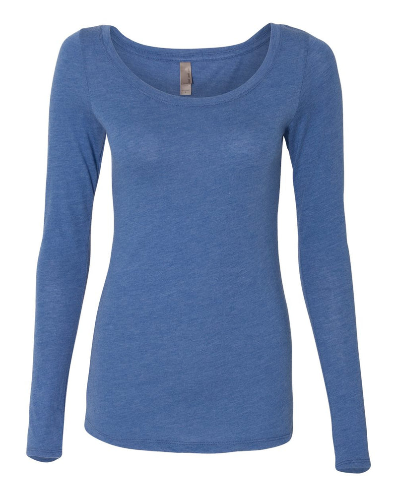 Women’s Triblend Long Sleeve Scoop - Next Level - OutletSavings