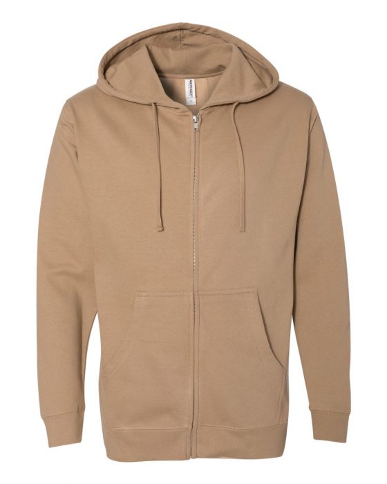 Independent Trading Co. - Midweight Full-Zip Hooded Sweatshirt - OutletSavings