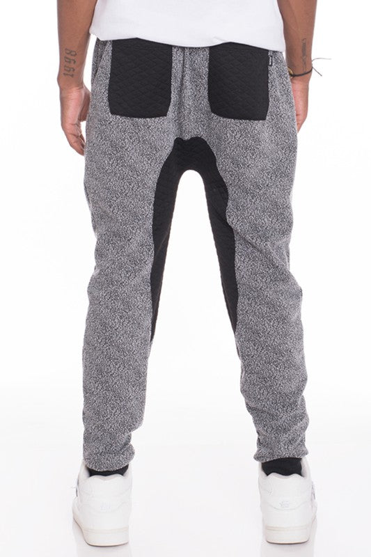 Weiv Mens Casual Marbled Sweat Pant Jogger