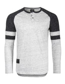 Long Sleeve Athletic Contrast Stripes Arm T-Shirts - OutletSavings