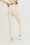 Overlay Mesh Pocket Highwaist Leggings - OutletSavings
