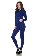 Active Wear Zip Up Hoodie and Legging Tights - OutletSavings