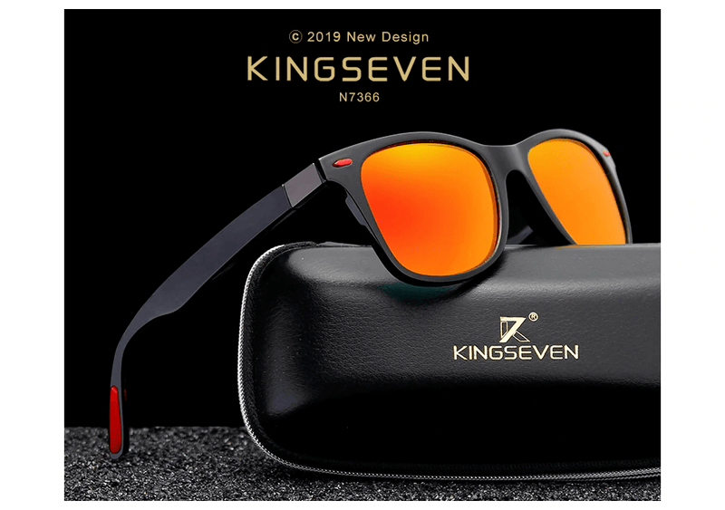 Original KINGSEVEN Classic Polarized Sunglasses Men Driving Square Frame - OutletSavings