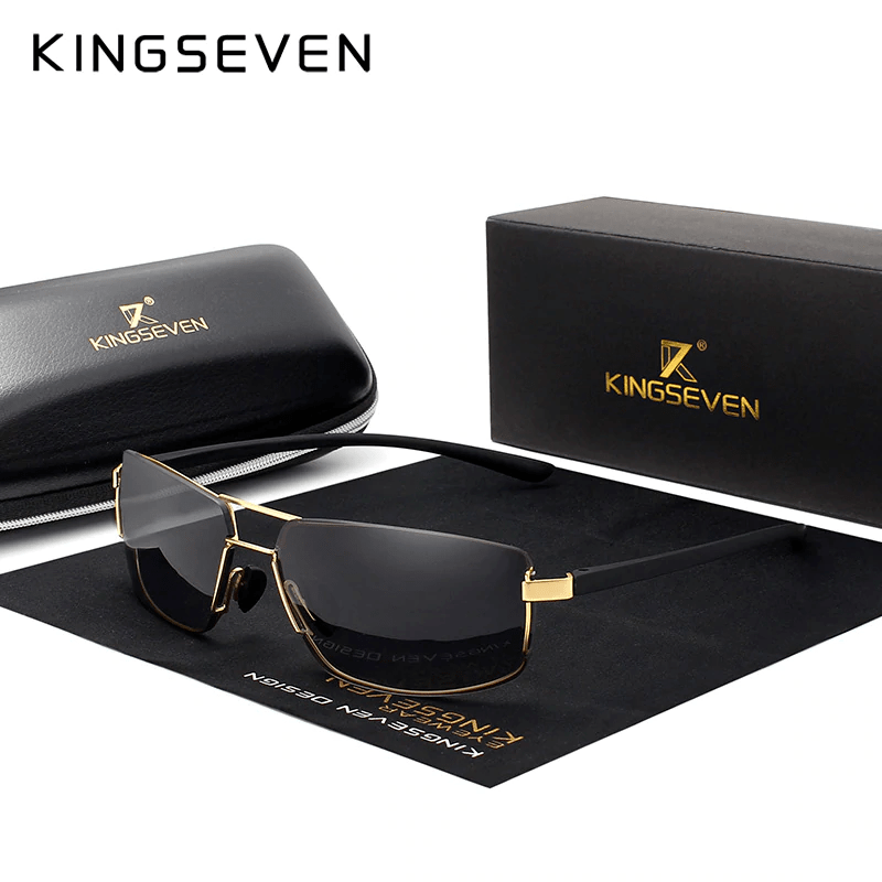 KINGSEVEN Unisex Driving Square Frame Sun Glasses - OutletSavings