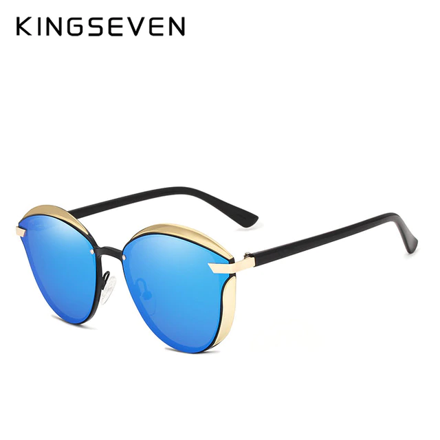 KINGSEVEN Oval/Cat Eye Sunglasses Women Polarized Fashion Ladies Sun Glasses Female Vintage Shades UV400 - OutletSaving
