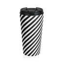 Zebra Patterned Stainless Steel Travel Mug - OutletSavings