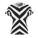 Zebra X Pattern Women's Cut & Sew Tee - OutletSavings