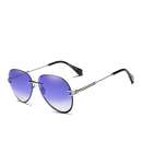 KINGSEVEN Vintage Blue Rimless Sunglasses - OutletSavings