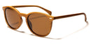 Round Polarized classy wood gradient sunglasses - OutletSavings